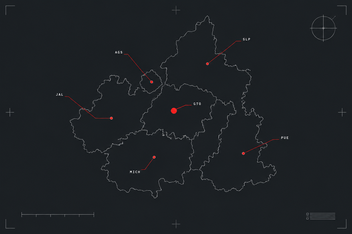 Mapa de cobertura de EIMP en el centro de México
